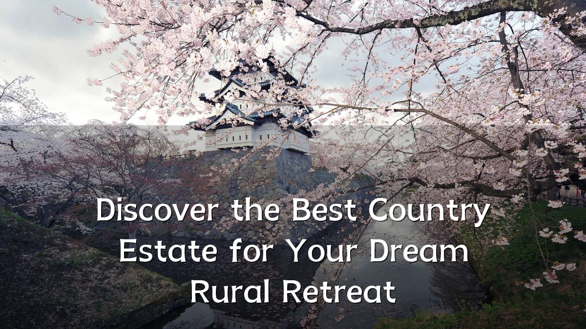Discover the Best Country Estate for Your Dream Rural Retreat