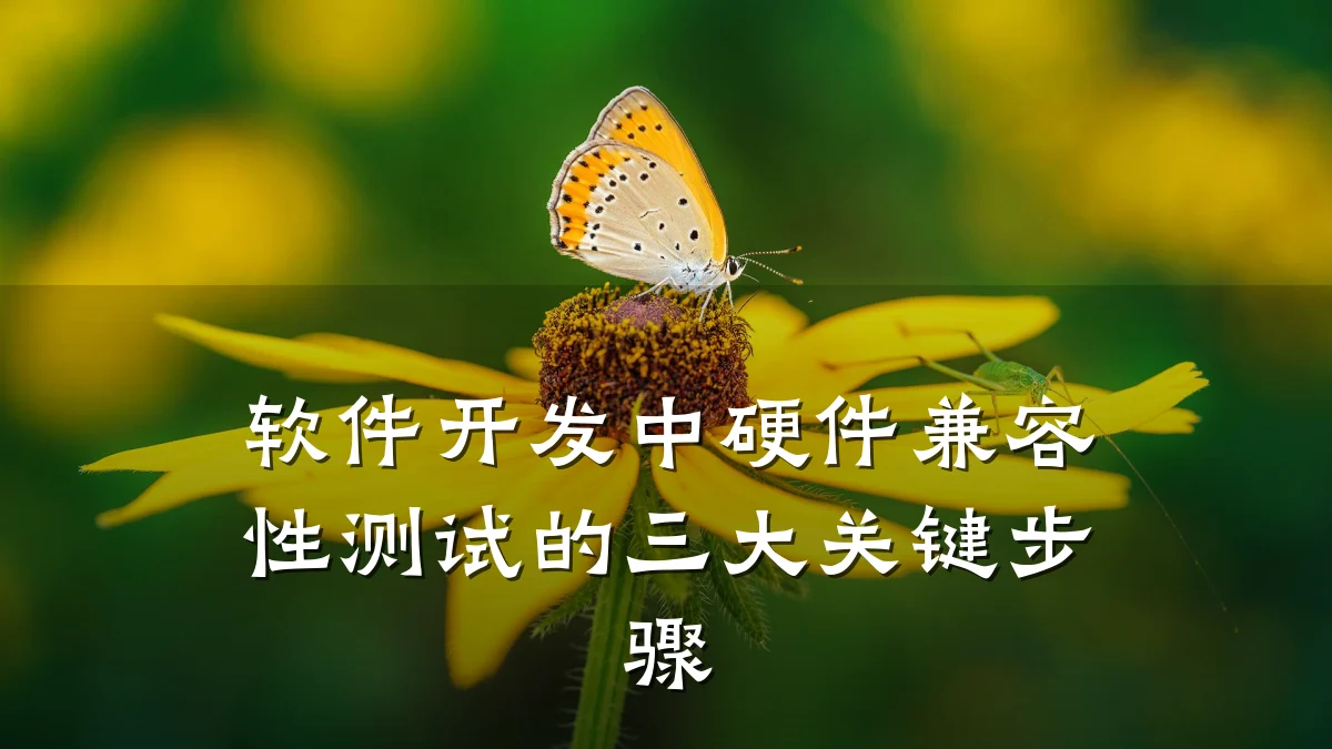 软件开发中硬件兼容性测试的三大关键步骤