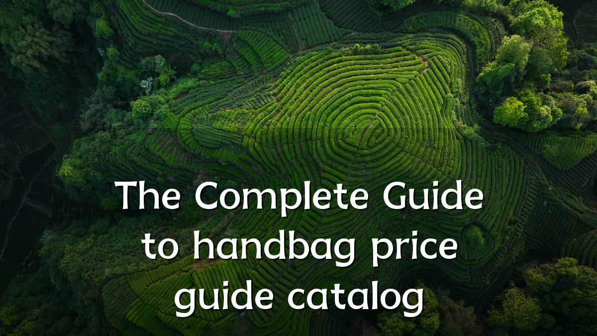 The Complete Guide to handbag price guide catalog