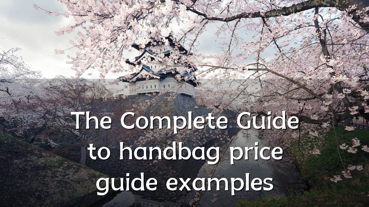 The Complete Guide to handbag price guide examples