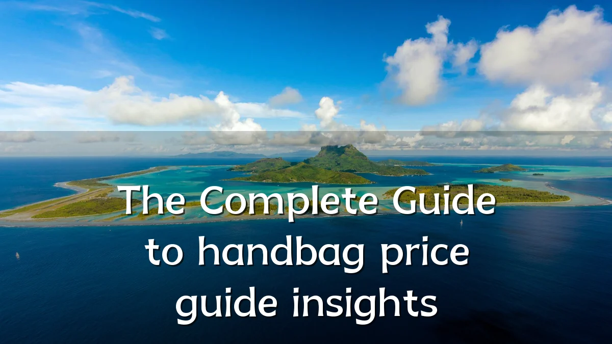 The Complete Guide to handbag price guide insights