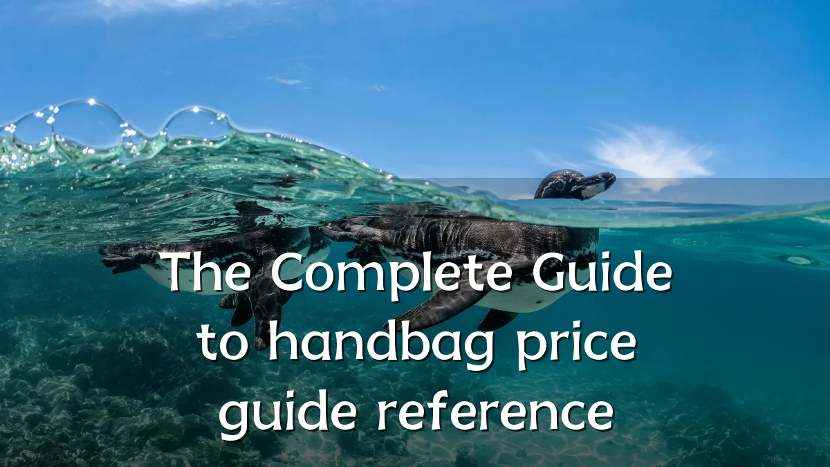 The Complete Guide to handbag price guide reference