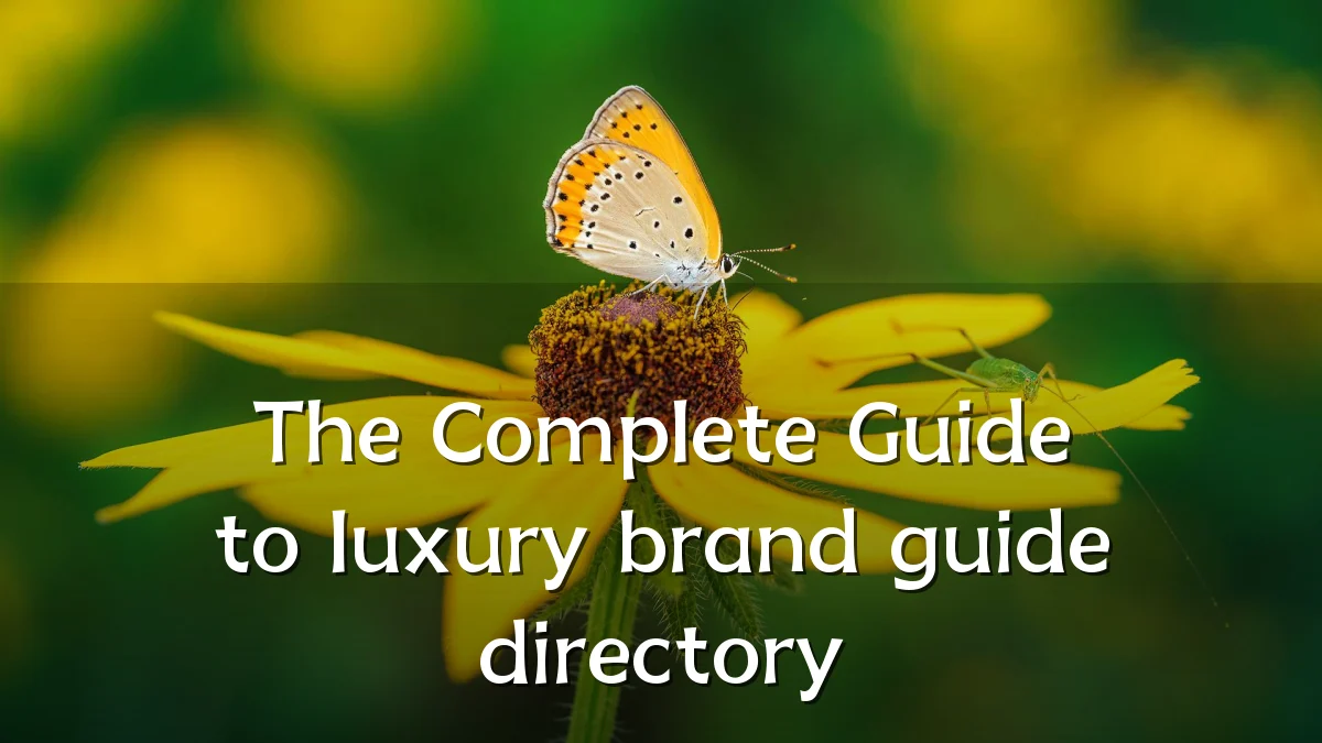 The Complete Guide to luxury brand guide directory