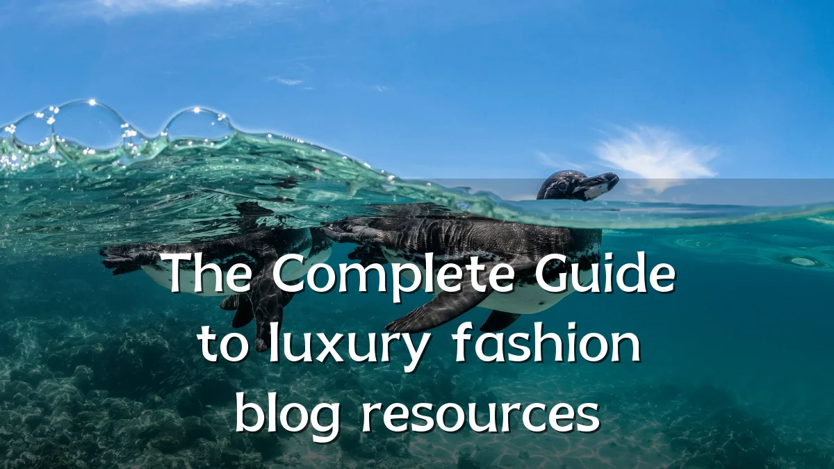 The Complete Guide to luxury fashion blog resources