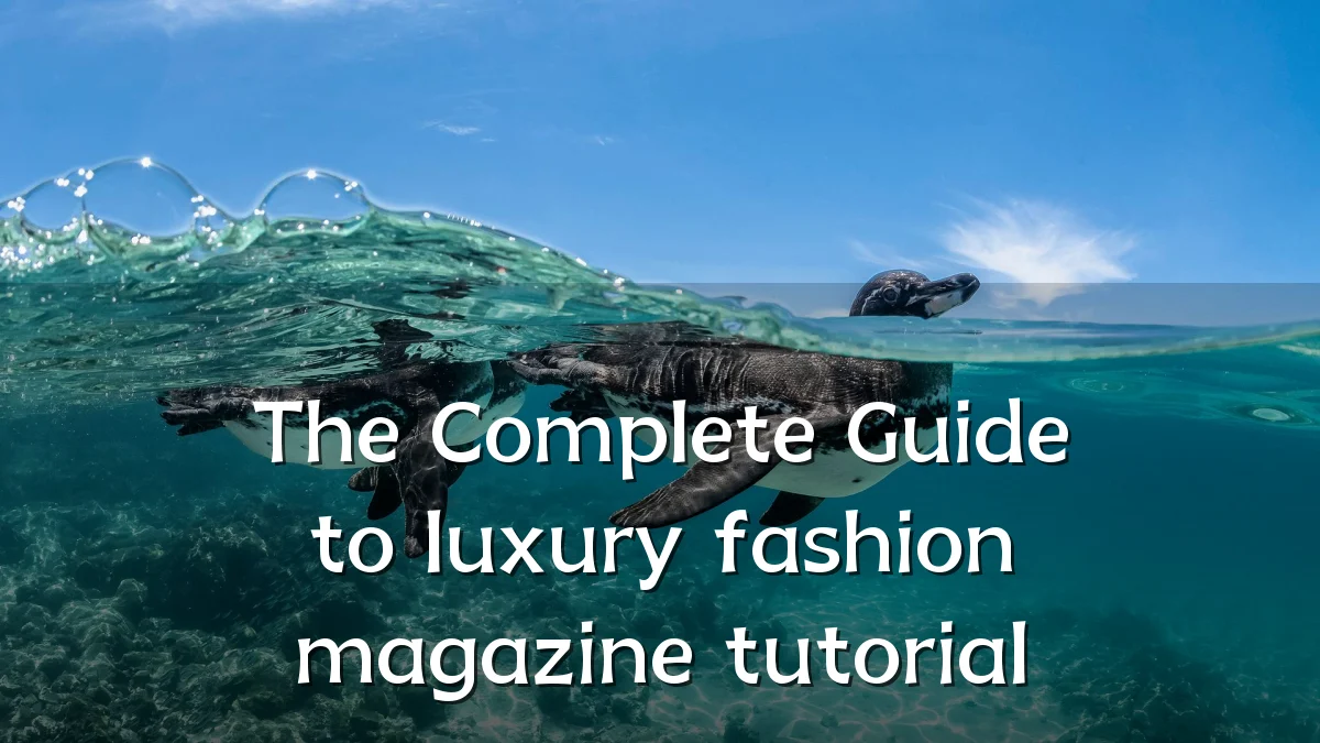 The Complete Guide to luxury fashion magazine tutorial
