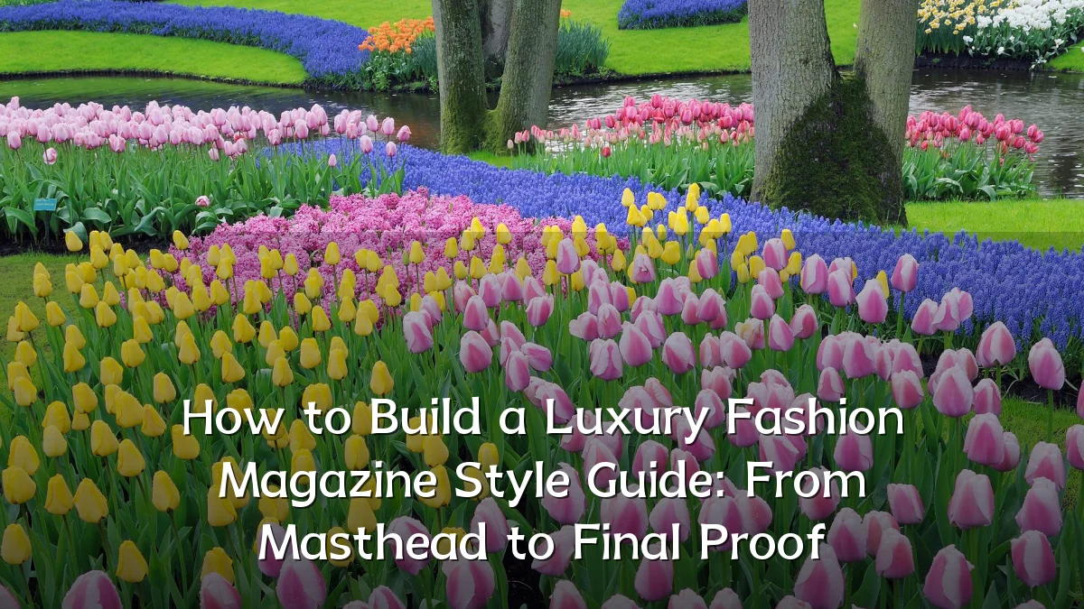 How to Build a Luxury Fashion Magazine Style Guide: From Masthead to Final Proof