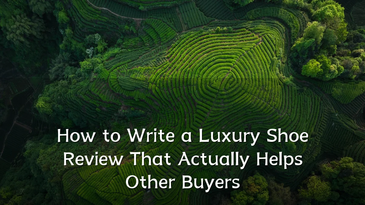 How to Write a Luxury Shoe Review That Actually Helps Other Buyers