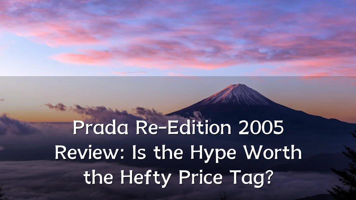 Prada Re-Edition 2005 Review: Is the Hype Worth the Hefty Price Tag?