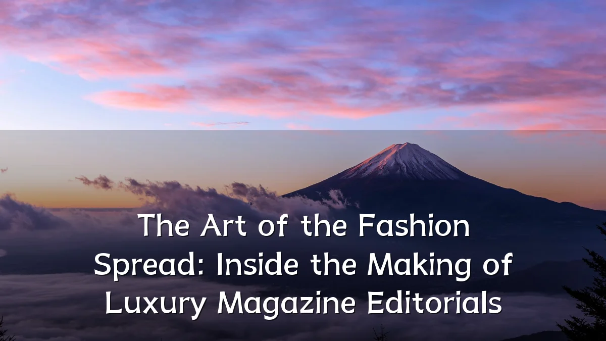 The Art of the Fashion Spread: Inside the Making of Luxury Magazine Editorials