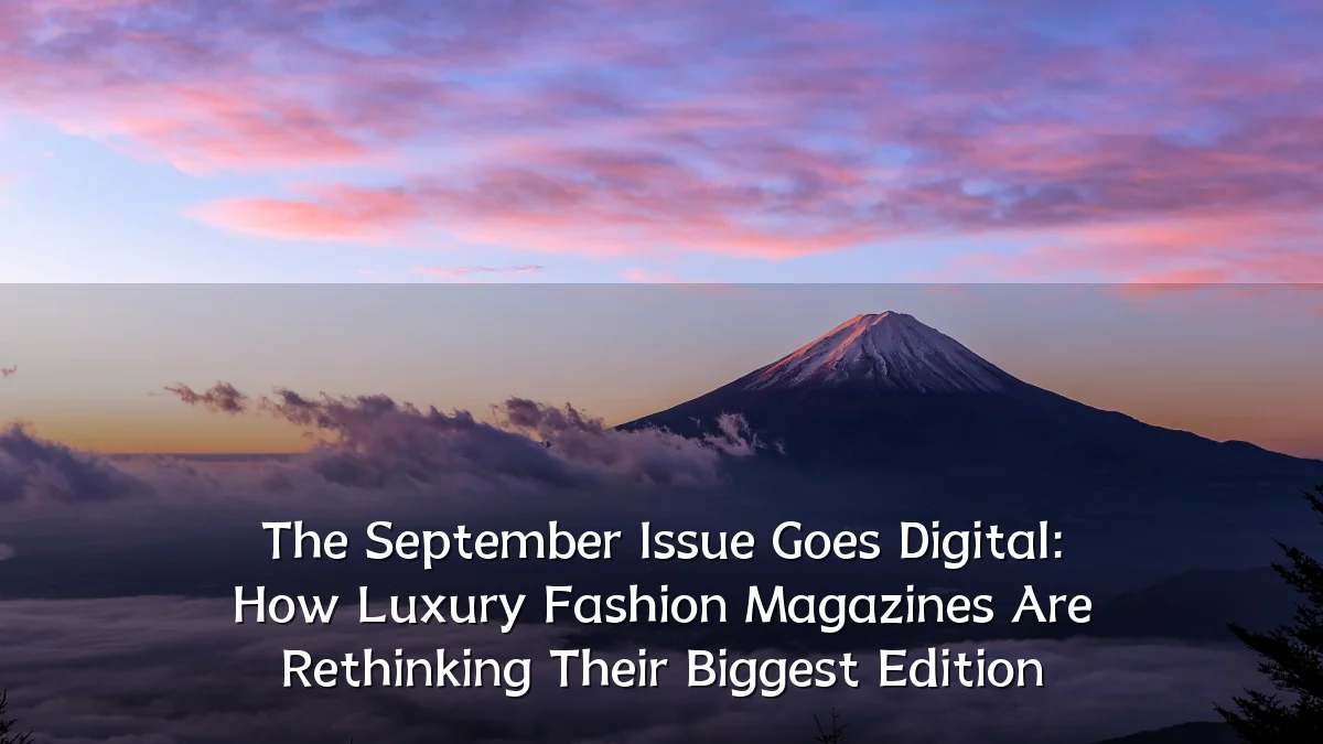 The September Issue Goes Digital: How Luxury Fashion Magazines Are Rethinking Their Biggest Edition