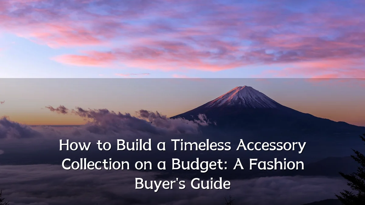 How to Build a Timeless Accessory Collection on a Budget: A Fashion Buyer's Guide