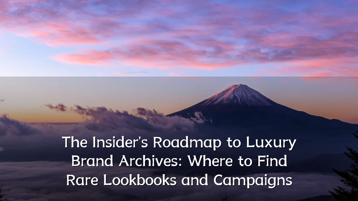 The Insider's Roadmap to Luxury Brand Archives: Where to Find Rare Lookbooks and Campaigns